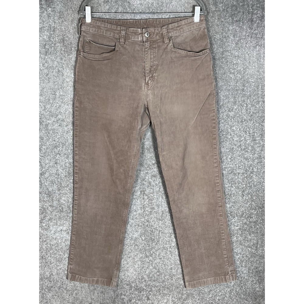 Duluth Trading Duluthflex Corduroy Pants Mens Size 34x30 Brown Standard Fit